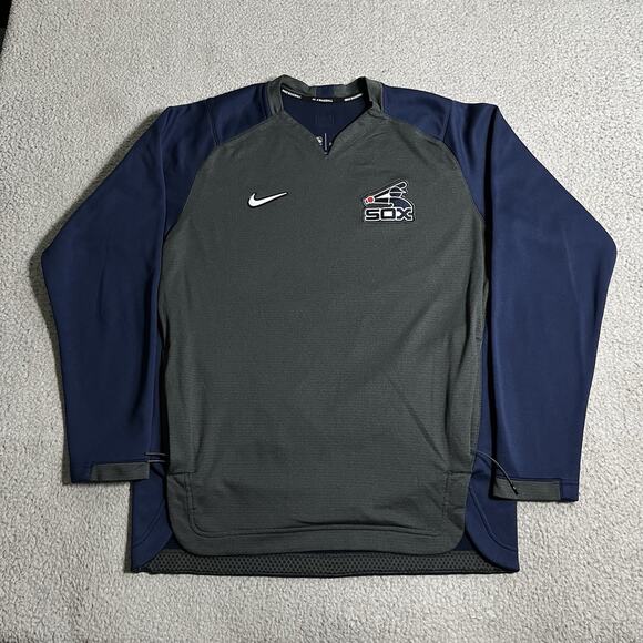 Chicago White Sox Pullover Mens Medium Nike Dri-Fit Sweatshirt Baseball MLB - Picture 1 of 15